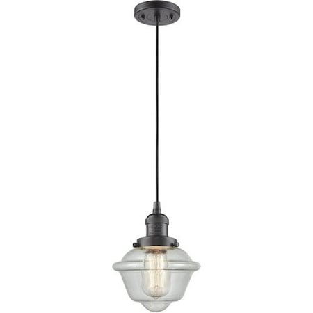 Innovations Lighting 1 Light Vintage Dimmable Led Small Oxford 8 Inch Mini Pendant, 699092 201C-OB-G534-LED